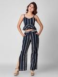 Crop Top And Trousers Women