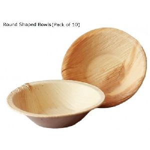 Areca Leaf Round Bowl