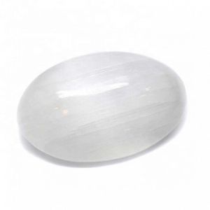 Selenite Palm Stone