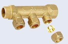 BRASS PEX HEATING MANIFOLD