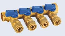 BRASS PEX MANIFOLD VALV