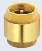 BRASS SPRING CHECK VALVE WITH BRASS DISC