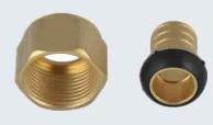 NO-LEAD 2-PC BRASS UNION FITTING