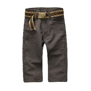 COTTON SOLID KHAKI PANT