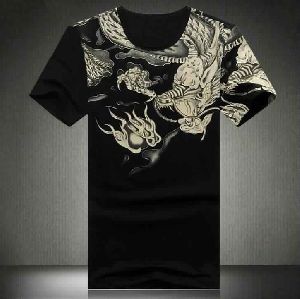 MENS PRINTED PATTERN COTTON POLO TSHIRTS