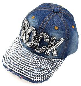 NEW ADJUSTABLE CRYSTAL RHINESTONES WOMEN CAP