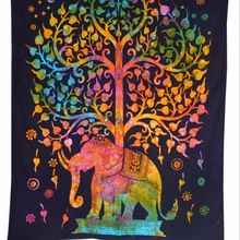 Indian Multi Elephant Wall Hanging Tapestry