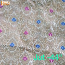 Fancy Polyester Brocade Mina Jacquard Woven Fabric