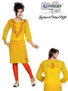 Lucknowi Chikan Kurtis