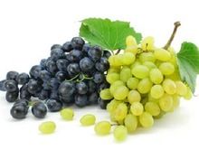 Black and Green seedless grapes
