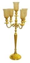 Hurricane Candelabra Gold