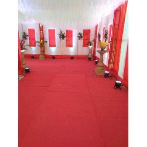 Plain Red Tent Carpets