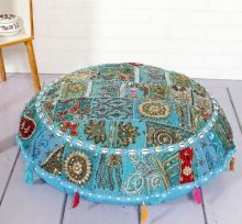 Embroidered Bohemian Ottoman