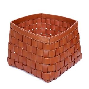 Leather Bread Basket