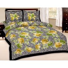 designer printed multi color bedsheets