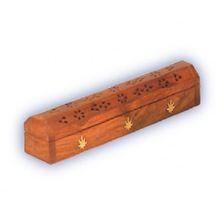 wooden Coffin Incense Burner incense holder