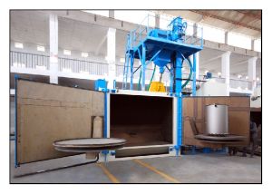 swing table shot blasting machines