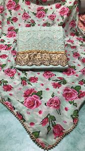 Embroidered Cotton Suit Material
