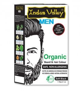 Men organic beard color