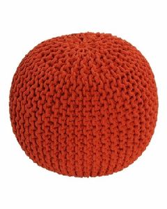 COTTON KNITTED POUFFES