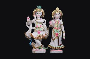 Marble Radha Krishna Statue