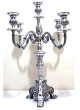 Aluminum Metal 5 Arms Candelabra