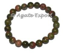 Gemstone Unakite Stone Bracelets