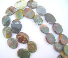 Jasper Oval Beads