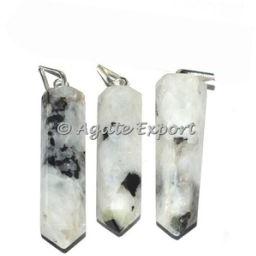 Rainbow Moonstone Pencil Pendants