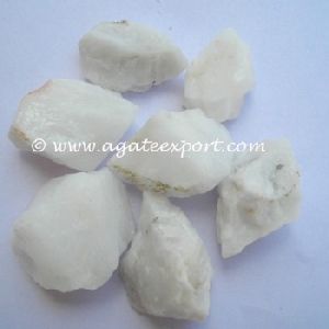 White Agate Raw Chunks Stones