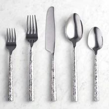 Stainless Steel Hammered Cutlery Set