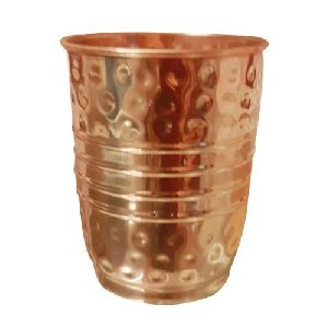 Hammered Copper Glass