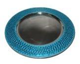 Dinnerware Mosaic Silver Charger Plates