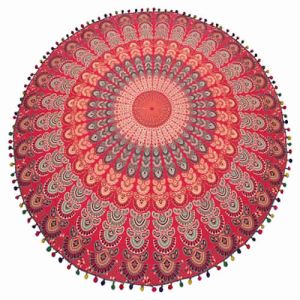 Round Mandala Beach Towel