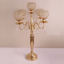 Metal AND Crystal Candelabra