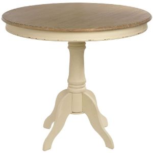 FRENCH STYLE ROUND WOOD DINING TABLE