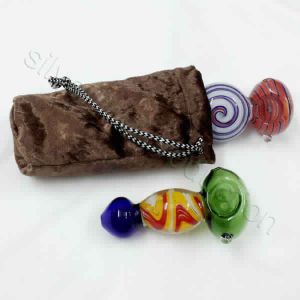 LINED VELVET GLASS PIPE POUCH