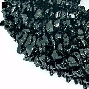 natural black spinel chip beads
