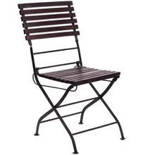 vintage black rusty Iron metal folding Cafe Dining Chair