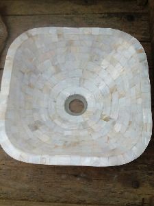 Bone inlay wash basin