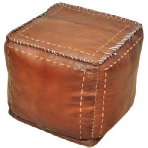 Leather Ottoman