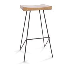 Monty Metal and Wood Bar Stool