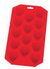 Red Silicone Heart Ice Cube Tray