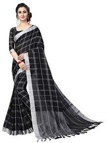 Fancy linen saree