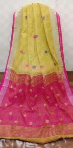 Buti Linen Saree