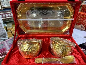 Silver and Gold Plated Handi Set
