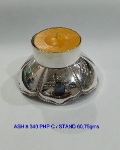 Silver plated candle holder