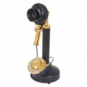 Brass Black Antique Telephone