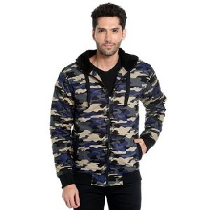 polyester camouflage casual men camouflage hoodie jacket