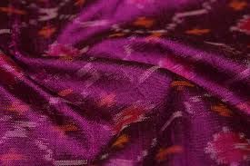 Raw Ikat Silk Fabric